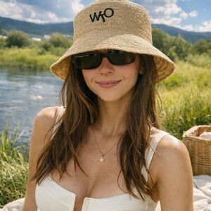 Natural Straw Bucket Hat